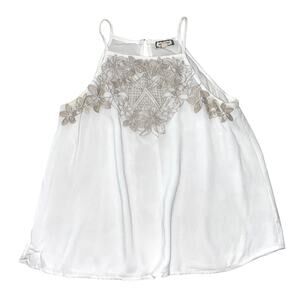 Embroidered Camisole by EYESHADOW in White XS